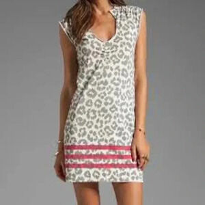 Marc By Marc Jacobs Womens Pima Cotton Dita The Cheetah Printed Dress Size XS